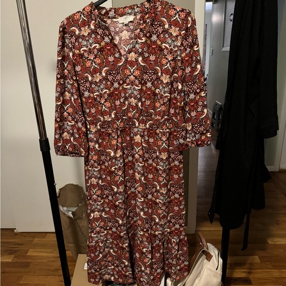 Loft Outlet Midi Dress XL Petite - Picture 1 of 1